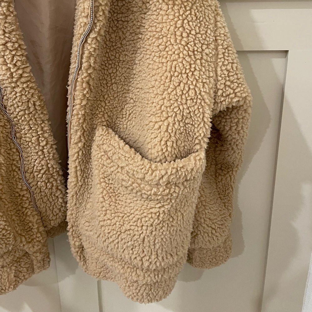 I.AM.GIA Tan Oversized Teddy Fall Jacket - Picture 10 of 14